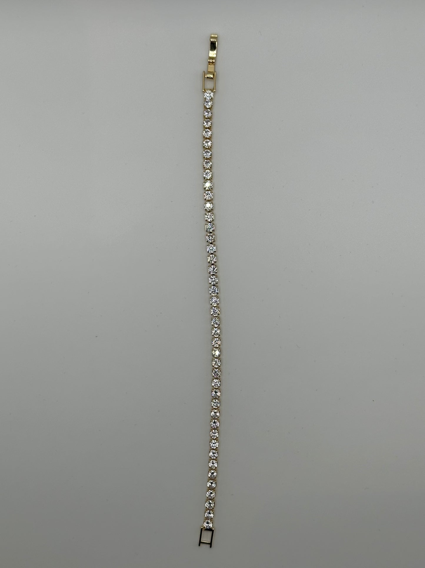 #32 Tennis Armband Guld & Silver