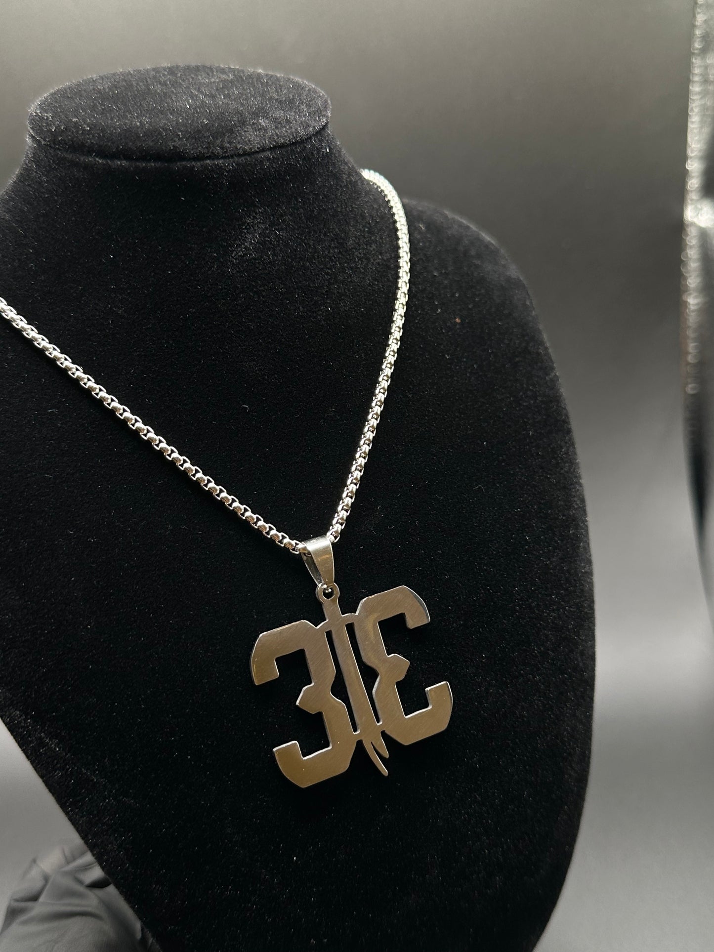 #123 313 halsband Herr silver